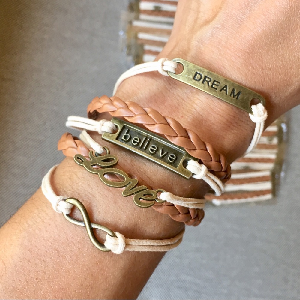 Dream Believe Love ♾ bracelets